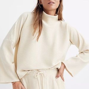 Texture & Thread Velour Corduroy Mockneck Top